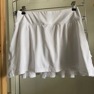 White tennis skirt